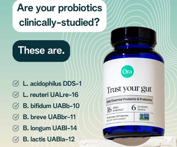 Ora Trust Your Gut Daily Essentials Probiotic & Prebiotic