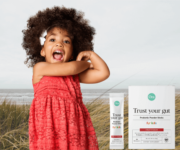 Ora Trust Your Gut Probiotic Powder sticks for Kids