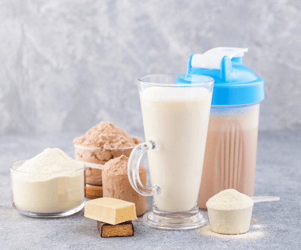 Different types of protein powders